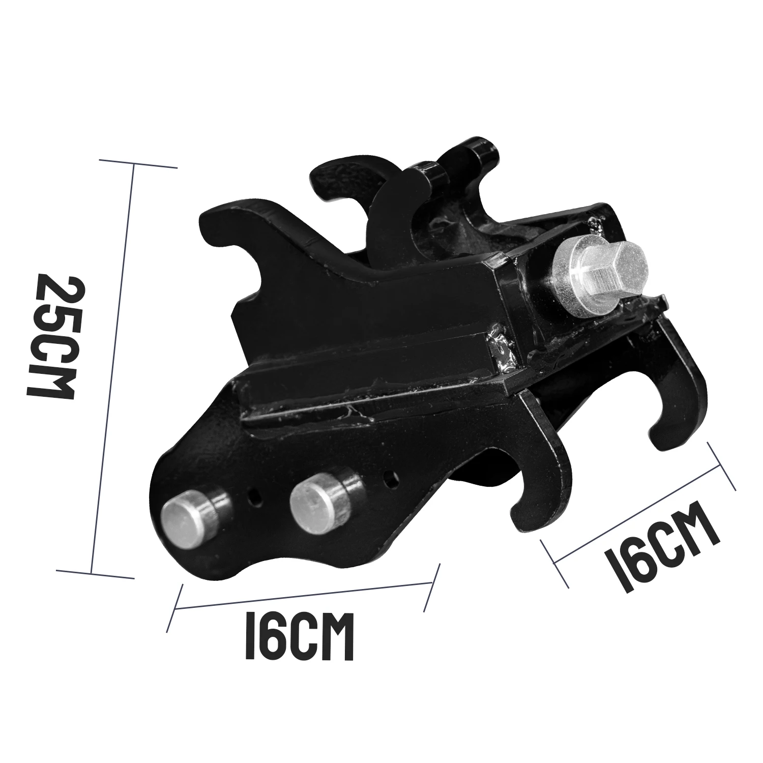 Acoplador de excavadora con conector de cambio rápido de alta resistencia para mini excavadora de 1-1,8 toneladas con conexión rápida para accesorios de enganche