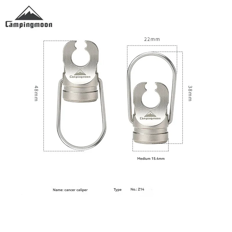 CAMPINGMOON السرطان الفرجار خزان الهواء لكمة خزان الغاز المسطح ختم أداة مريحة للحمل يمكن تعليقها على المفاتيح