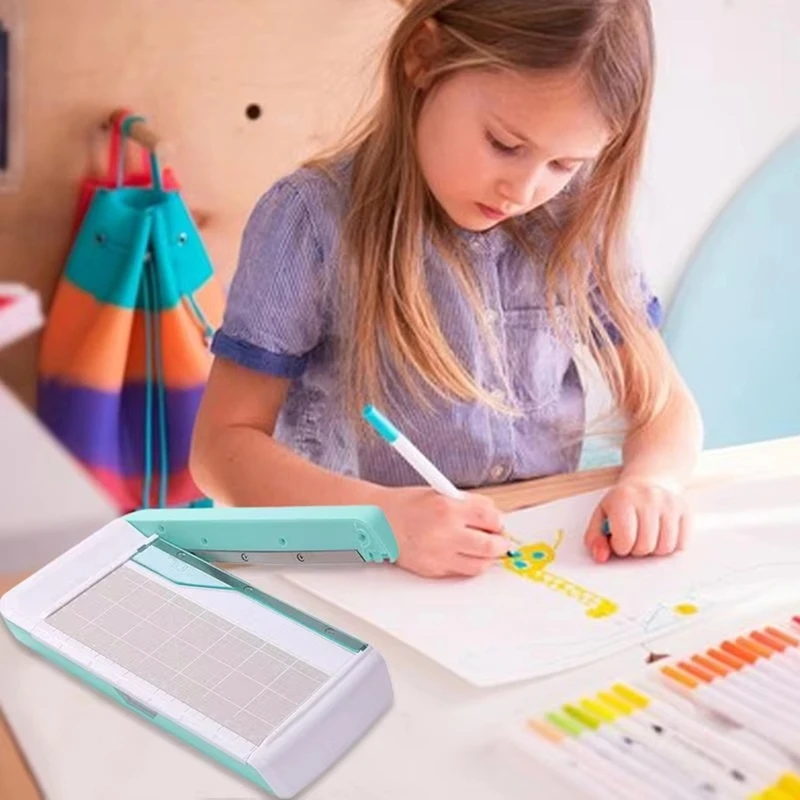 Craft Paper Cutter Compact Paper Trimmer Scrapbooking Craft Non Slip Paper Slicer Versatile Crafting Paper Cutter Tool-AT81