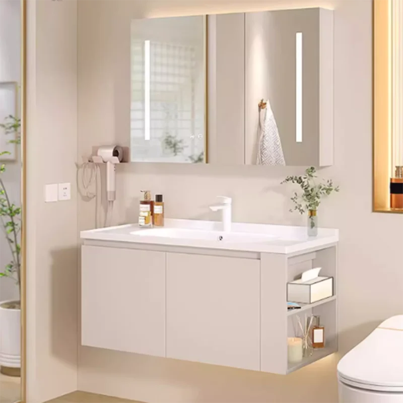 

Toilet Mirror Bathroom Cabinet Organizer Space Shelf Makeup Bathroom Cabinet Vanity Hotel Meuble Salle De Bain Home Furniture