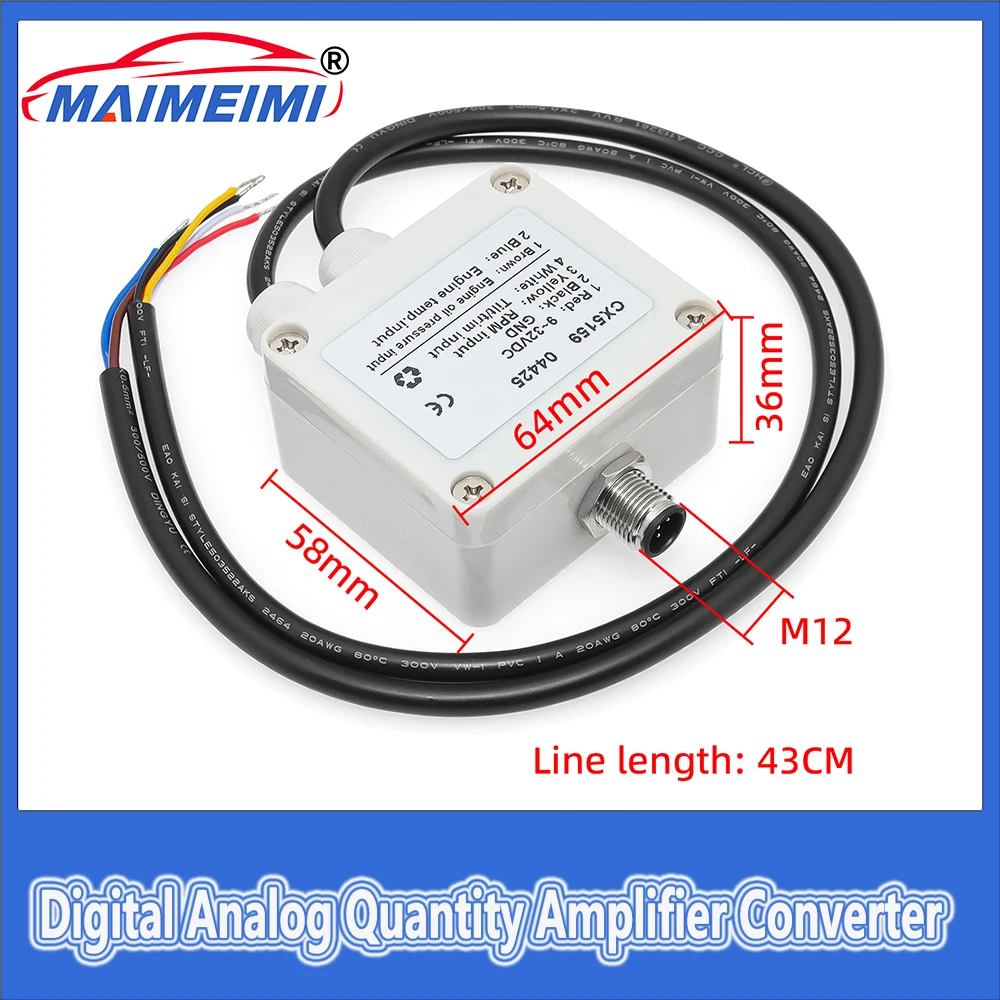 

NMEA 2000 Acquisition of sensor parameters and conver RPM/Engine oil pressure /temperature output For Marine Boat Car