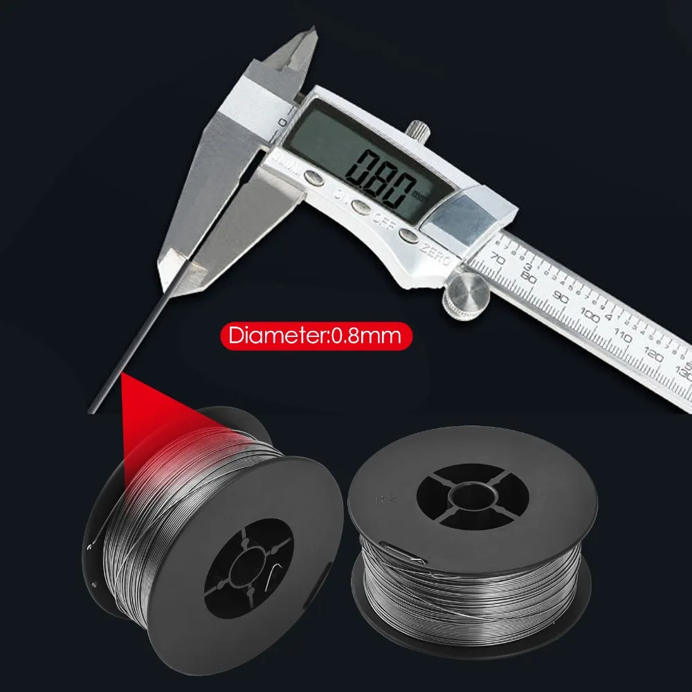 3pcs Self-Shielded Flux Cored Wire 0.8mm Diameter Carbon Steel Gasless Welding Wire Low Thickness 1kg Per Pack Flux Core Wire