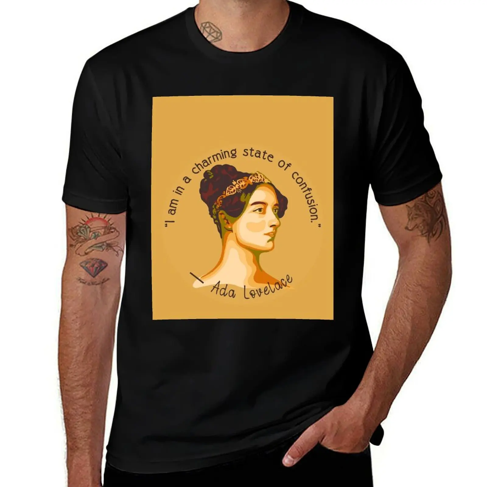 

Portrait Lovelace T-Shirt dark and for Ada Quote shirt t humor man funny t shirts