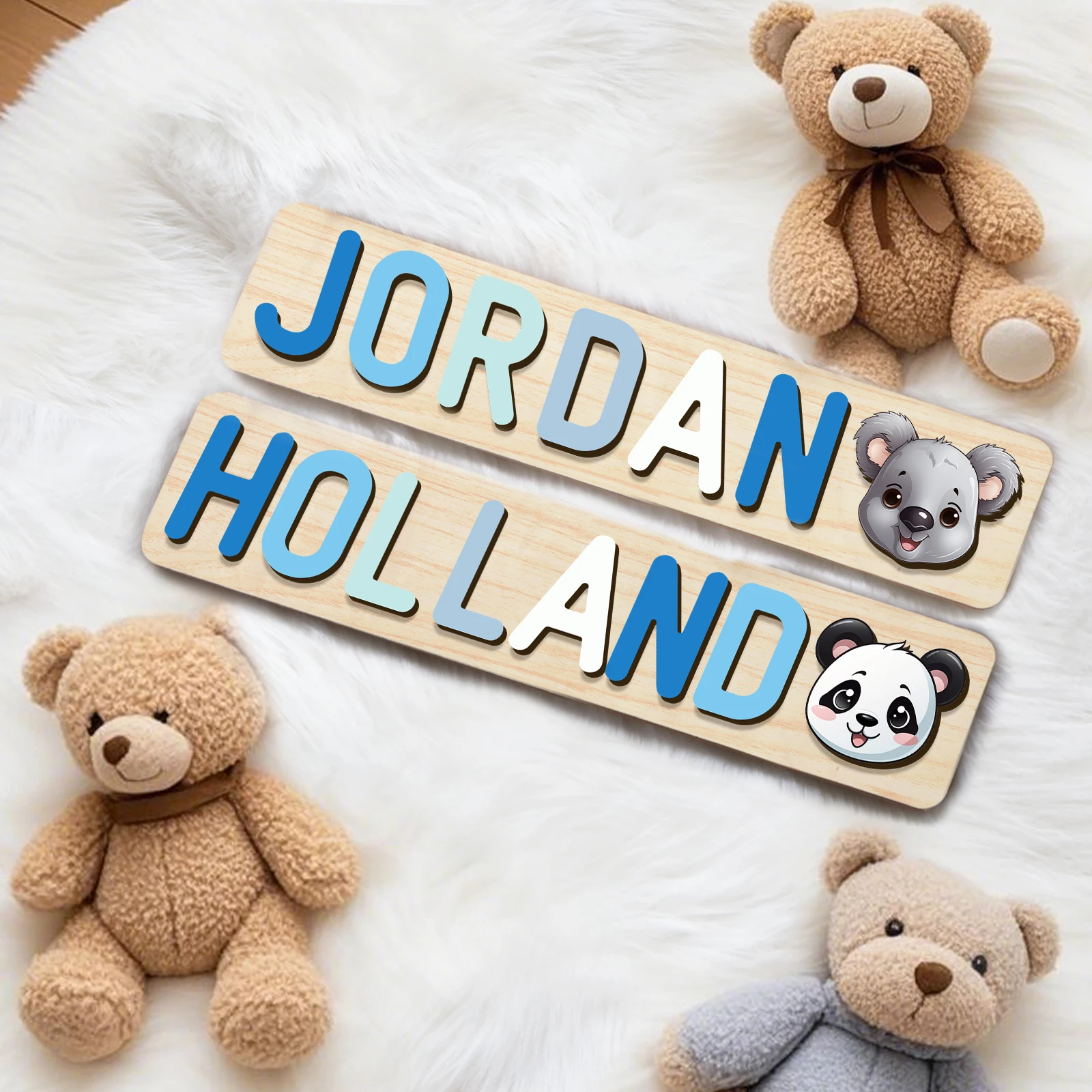 

1pc Custom Wooden Name Puzzle, Personalized Early Learning Toy, Montessori-Inspired, Perfect for Birthday and Holiday Gifts