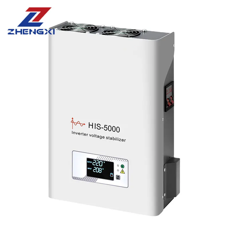 5KVA 4500W 220V/230V 90-310V Single Phase 99% Efficiency LCD Display Pure Sine Wave Inverter SVC Automatic Voltage Regulator