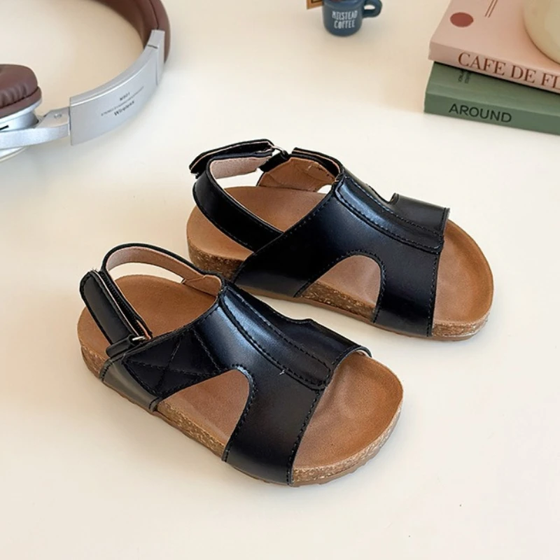 

Child Casual Sandals 2026 Summer New Child Soft Beach Shoes European Style Boys Anti Slip Travel Shoes Boys' School Sandals