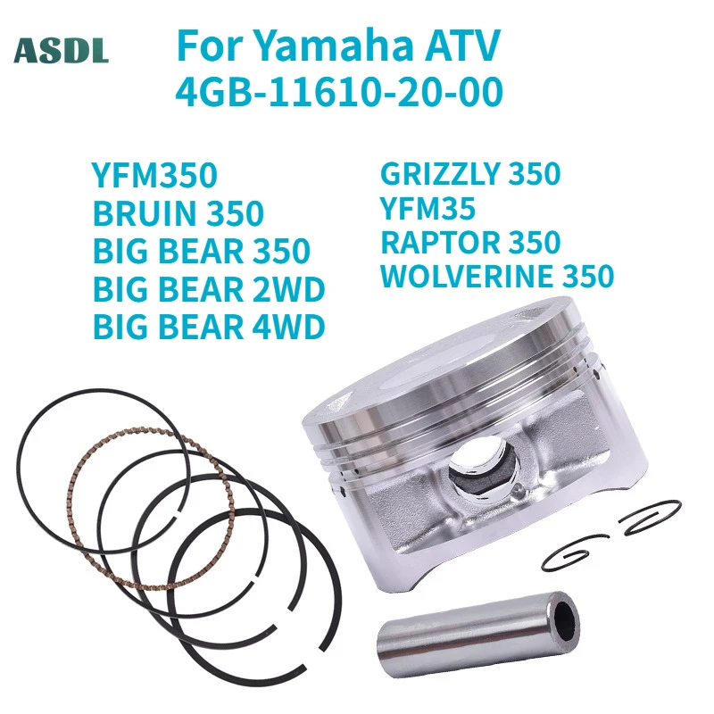 

83mm STD Motorcycle Piston Rings Kits for Yamaha YFM350 BRUIN350 YFM35 BIG BEAR 350 2WD 4WD GRIZZLY350 RAPTOR350 WOLVERINE350