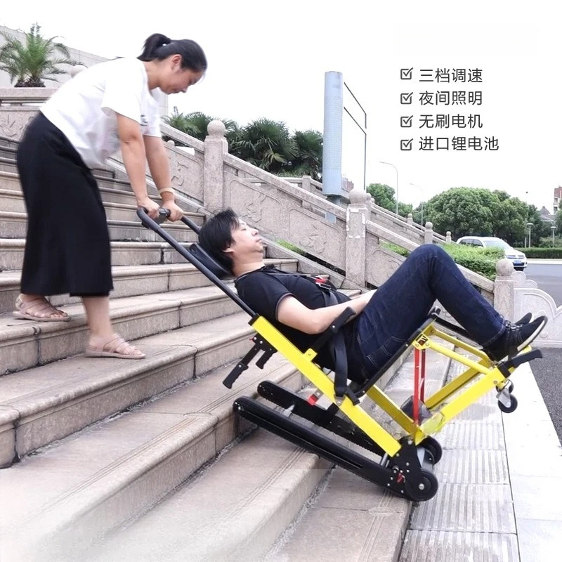 

Electric climbing wheelchair car up and down the stairs for the elderly folding light climbing machine