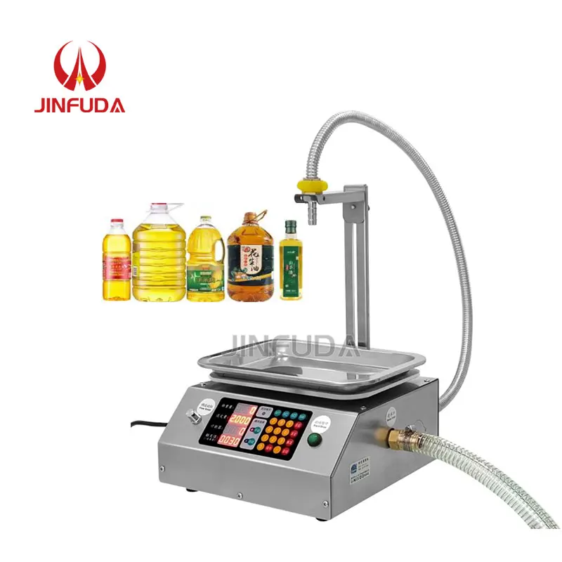 Weighing Type Small Automatic Honey Sesame Paste Edible Oil Viscous Liquid Quantitative Filling Machine
