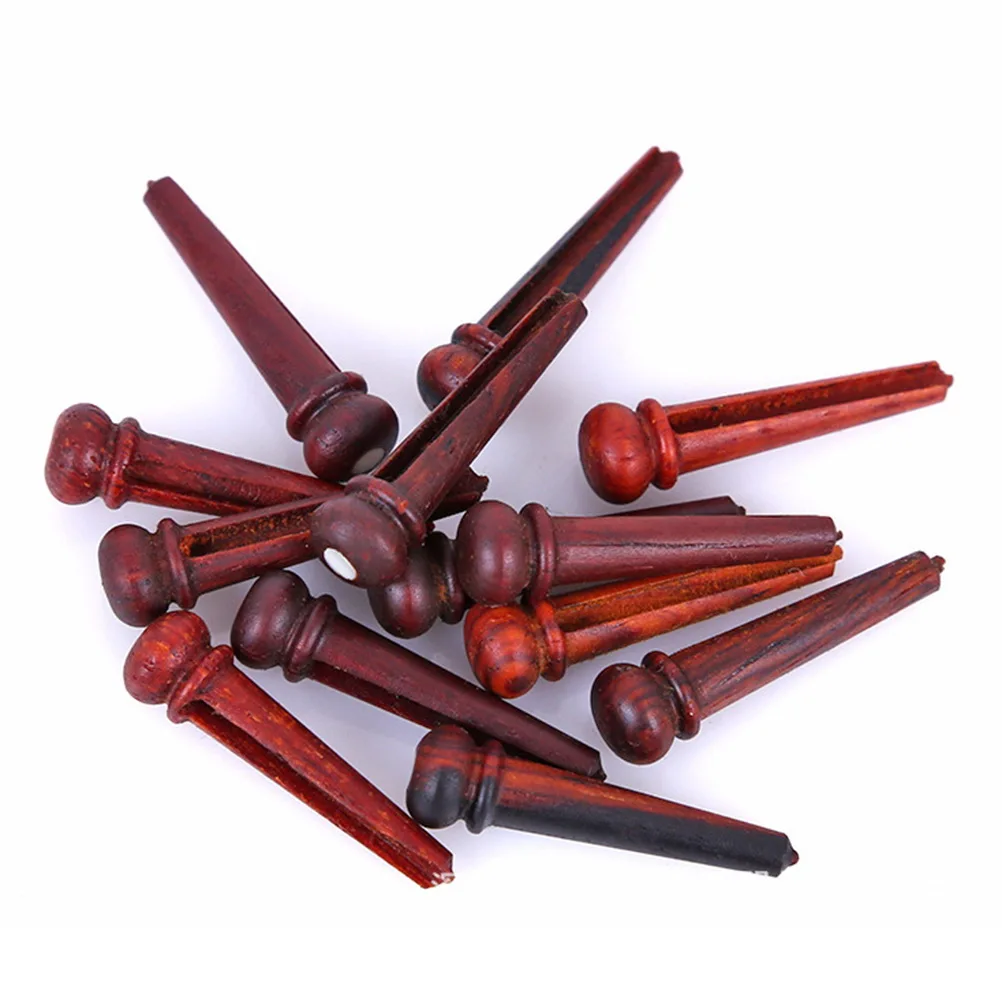 

7 Pcs Guitar String Nails Bridge Removal Tool Acoustic Pegs Bass Puller Cocoa Pineapple