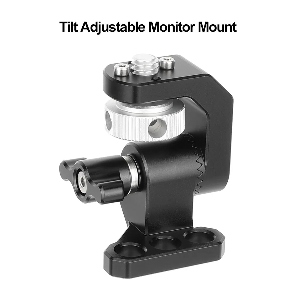 

CAMVATE Tilt Adjustable Monitor Mount with Rosette Joint 1/4"-20 Screws for SmallHD On-Camera Monitors