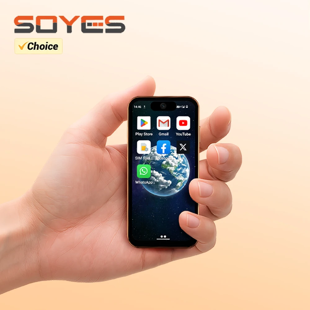 SOYES New XS19 Pro Mini Smartphone 3.88in 4GB RAM 64GB ROM Dual SIM Standby 2000mAh 4G LTE Android 12 Small Cell Phone