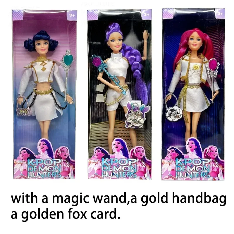 

Premium K-Pop Demon Hunters Cartoon Anime Figures Vinyl Doll Toy with Rumi Mira Zoey Characters design for Party special gifts