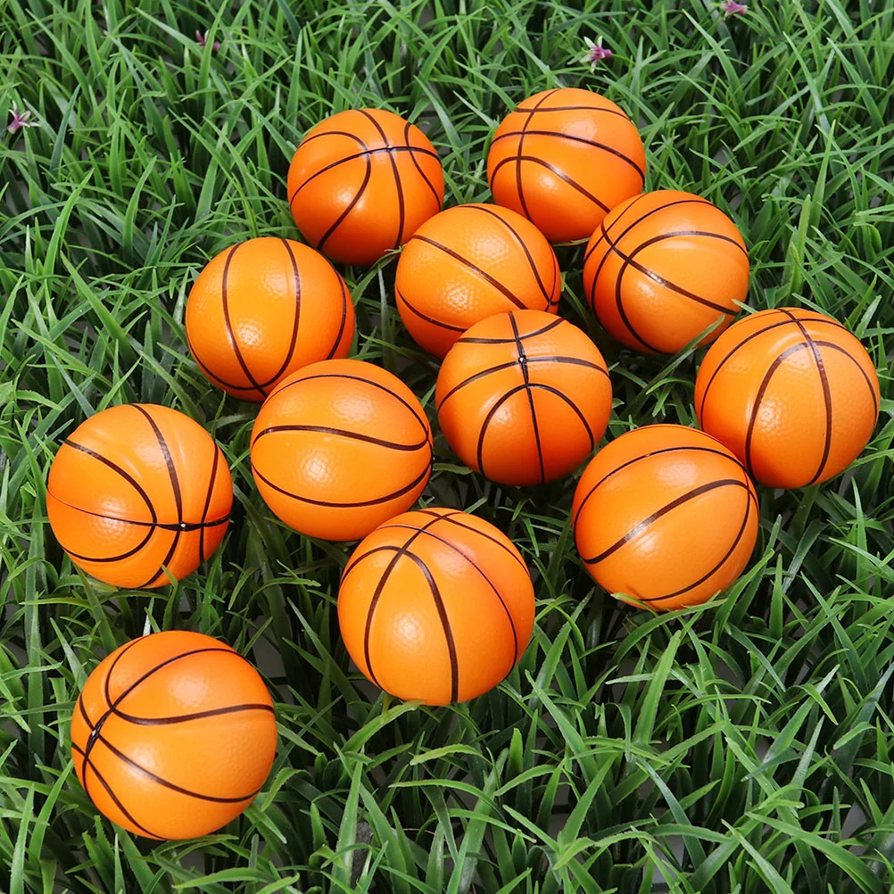 8 Uds. Pelota de esponja de juguete, pelotas antiestrés de baloncesto para niños, pelotas de baloncesto de espuma de Pu a granel