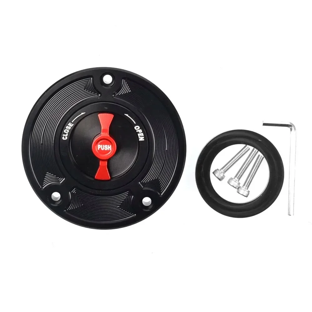 Gas Fuel Tank Cap For Suzuki GSXR600 750 1000 GSXR GSXR1000 K4 K5 K6 K7 K8 K9 2010-2020 SV650 GW250 Bandit GSF 650 1250 GSX1300R view 3