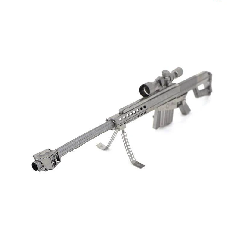 

3D Metal Puzzle Barrett Sniper Rifle model KITS Assemble Jigsaw Puzzle Gift Toys For Children