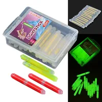 15pcs Glow Sticks Night Fishing Float Fluorescent 4.5*39mmPP For Night Fishing Float Rod Lights Fireflies Lightstick Accessories