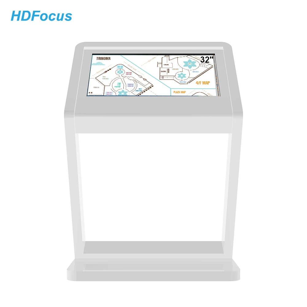 Touch Screen Kiosk Lcd 32 Inch Wayfinding 4K Hd Floor Standing Self-Service Screen Interactive Exhibition Kiosk for Mall