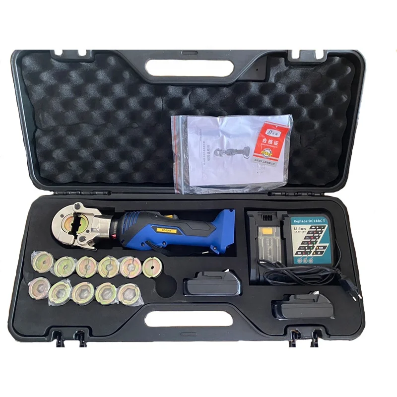 

EZ-300Y Cordless Hydraulic Battery Cable Wire Lug Crimping Tool Machine Electric Crimper 16-300mm 2