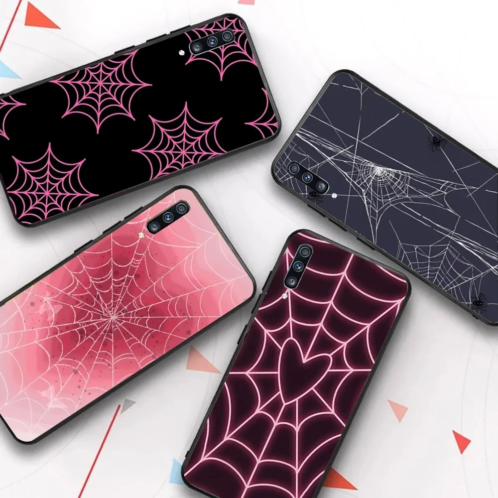 

Cartoon Spider Web Print Phone Case For Samsung A 10 11 12 13 20 21 22 30 31 32 40 51 52 53 70 71 72 73 91 13 Shell