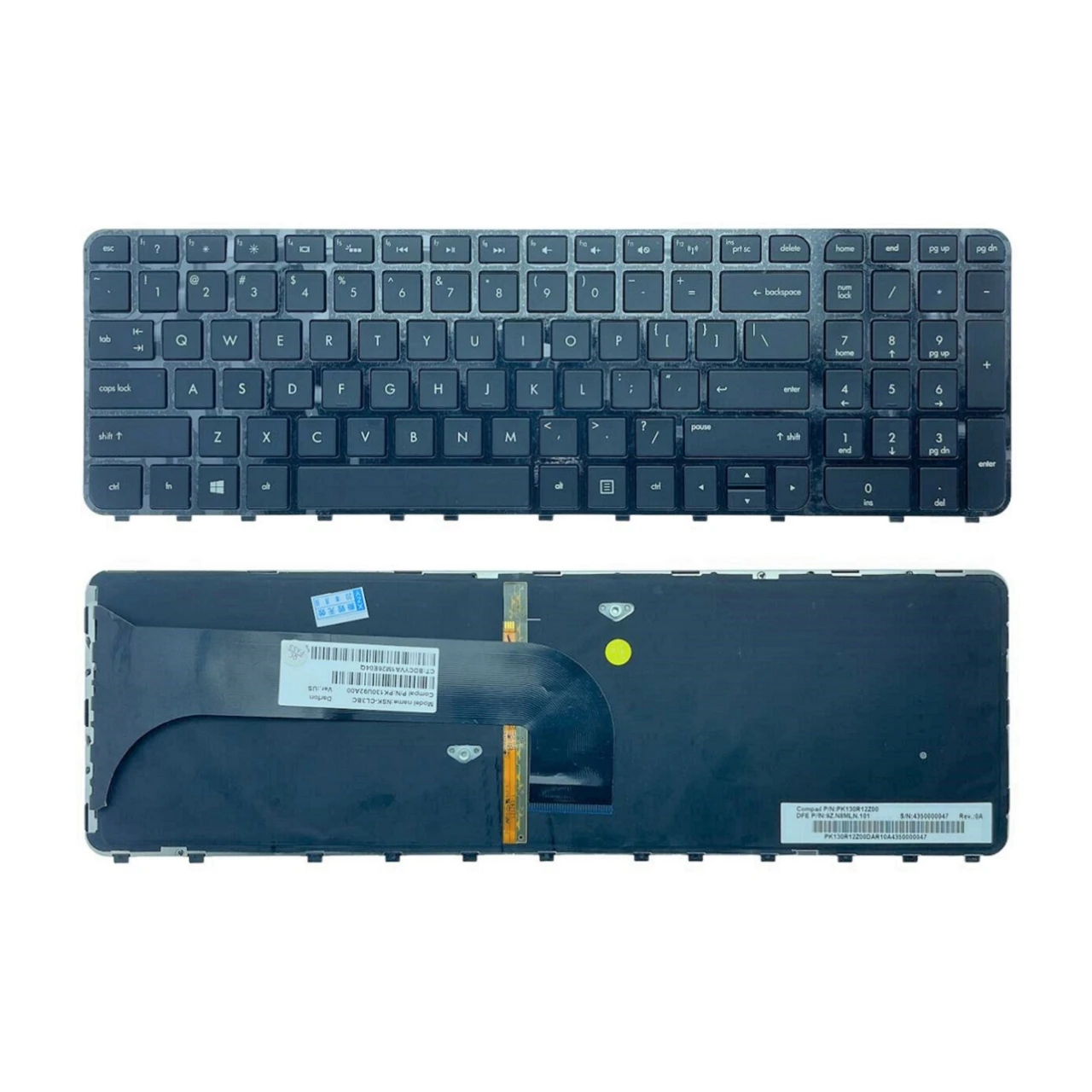 Reemplazo de teclado de ordenador portátil HP Pavilion M6, M6-1000, M6-1100, con M6-1200 retroiluminado, PK130U92A00