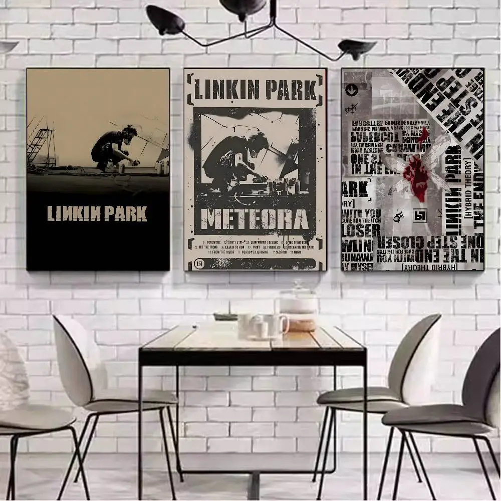 الاتجاهات الدولية L-Linkin Park ملصق فني مع مطبوعات هدية تزيين غرفة النوم وغرفة المعيشة #5