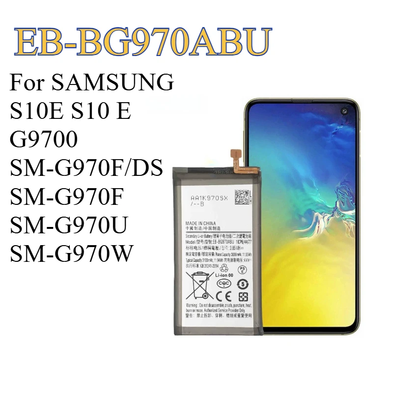 

EB-BG970ABU Persistent standby battery For SAMSUNG S10E S10 E G9700 SM-G970F/DS SM-G970F SM-G970U SM-G970W