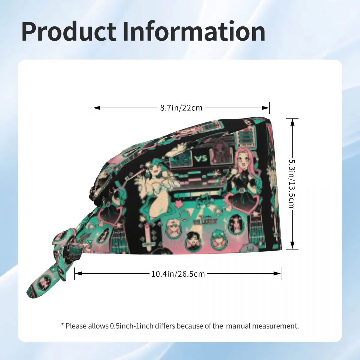 Berretti da lavoro per uomo donna Cappello da infermiera con paesaggio alieno Comodo berretto da scrub Supporto elegante Cappello medico fai da te personalizzato per capelli lunghi