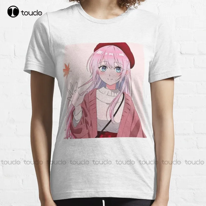 Shikimori Micchon Fanart Classic T-Shirt High Quality Cute Elegant Lovely Kawaii Cartoon Sweet Cotton Tee Shirts Xs-5Xl