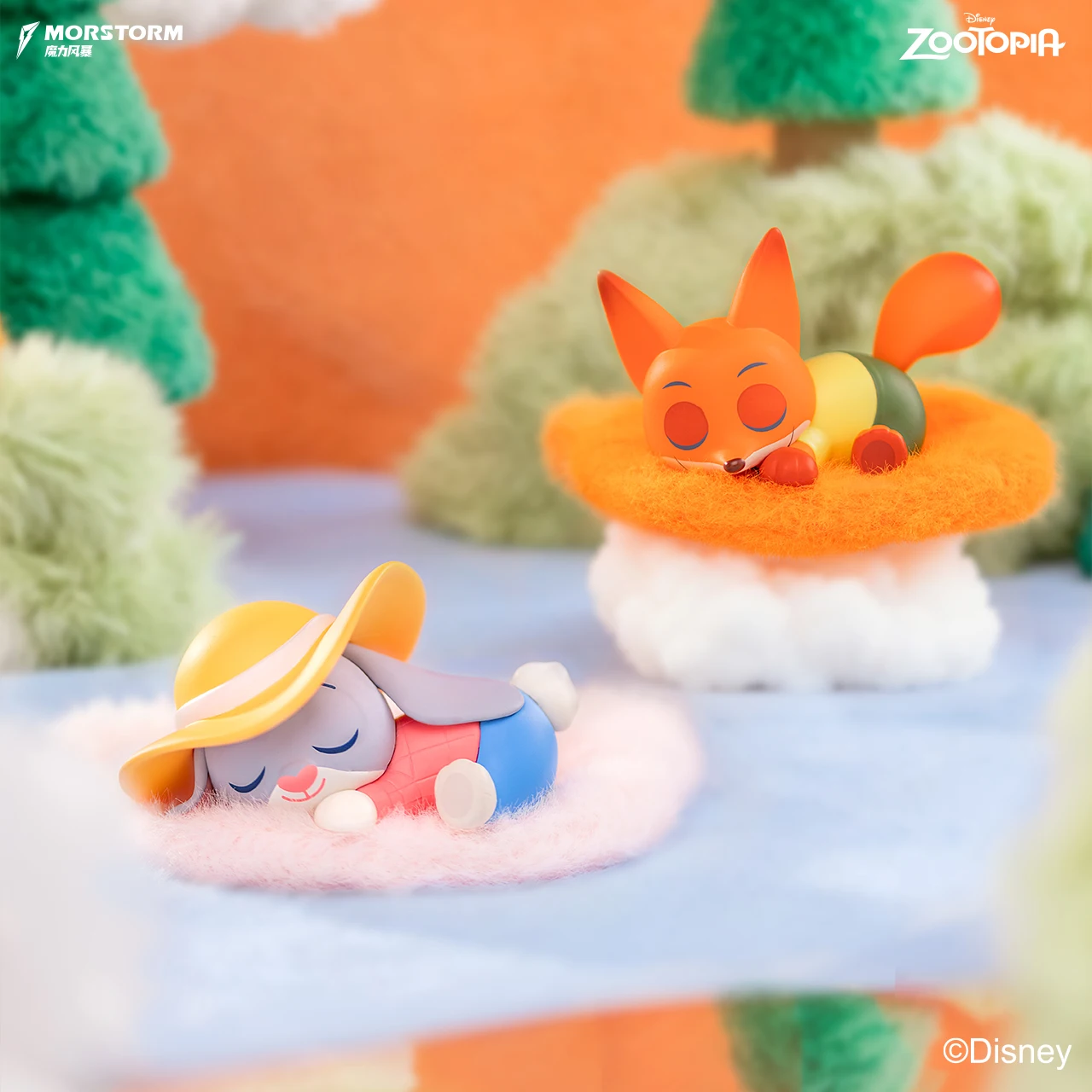 Nouveau véritable Zootopia couché série boîte aveugle Zootopia figurines d'anime boîte mystère Judy Hopps Nick Wilde chef Bogo cadeau jouet