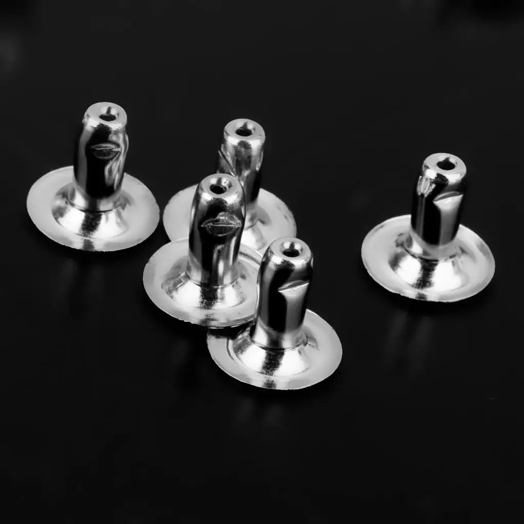 Acrylic Pearls Rivets Craft Rivet Supplies Round Silvery Pearl for DIY Leather Bracelet Bag Accessory
