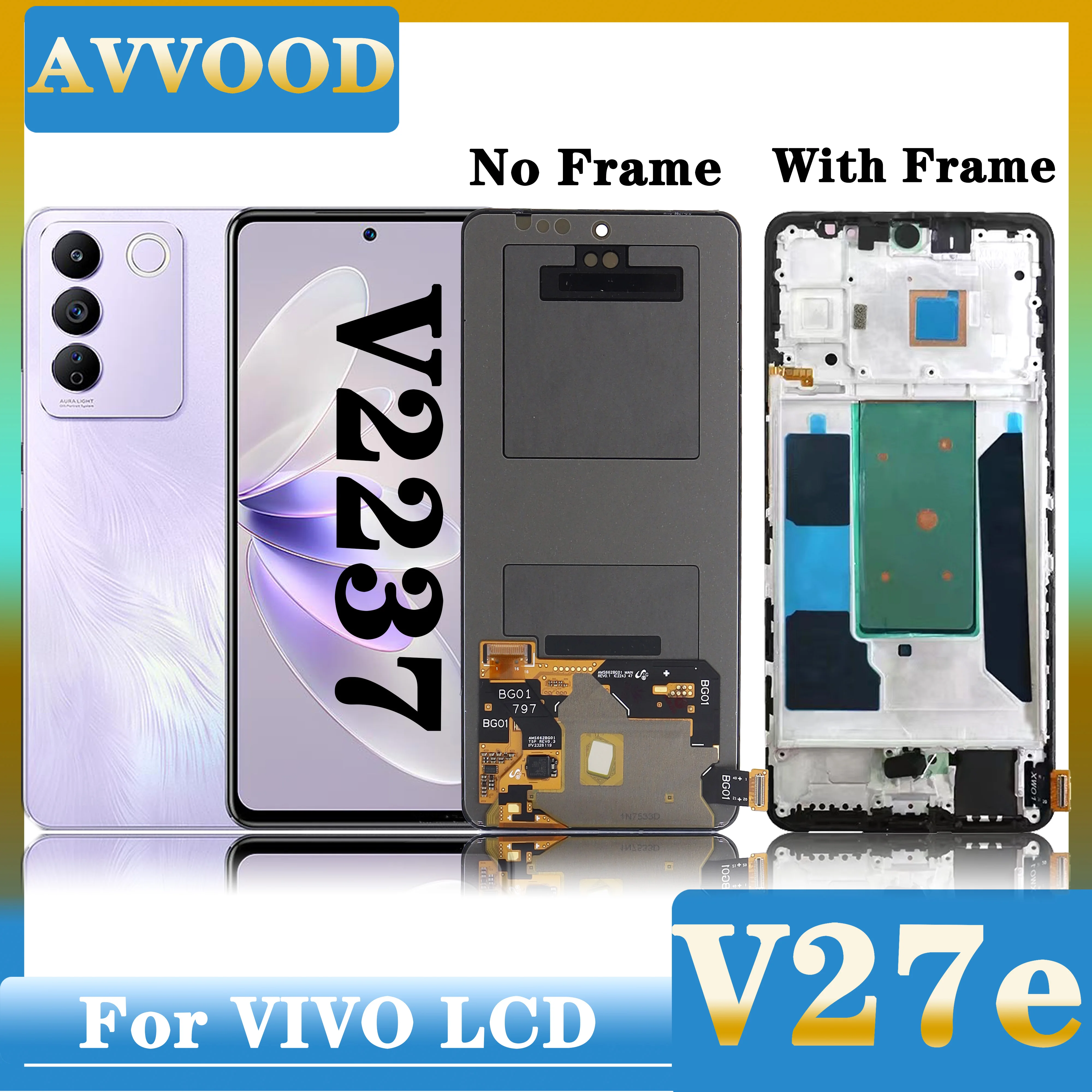 مراجعات ونصائح حول شاشة الهاتف OLED لـ vivo V27E مع رقم نموذج V2237