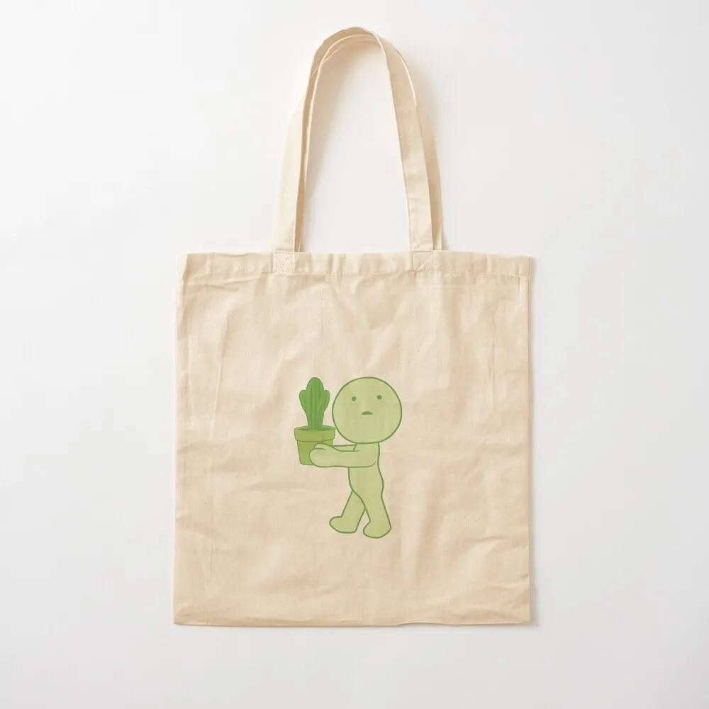 Smiski نبات متحرك ملصق حمل حقيبة المرأة حقائب الشاطئ حمل حقيبة الرجال المتسوق حقيبة المرأة قماش كبير