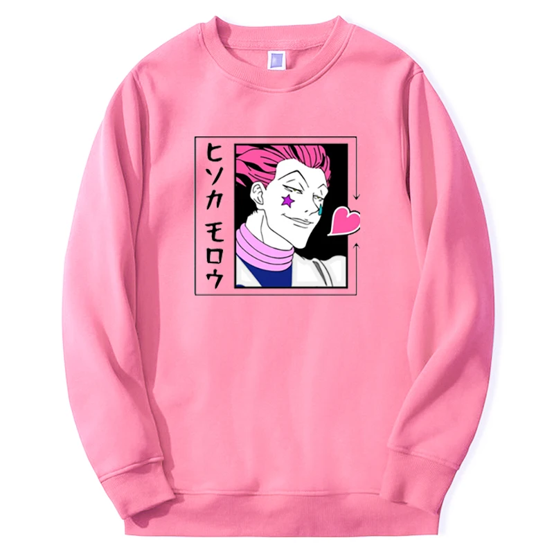 Hunter X Hunter Hisoka Sweatshirts Men Women Japan Anime Zoldyck Graphic Hoodie Oversize Casual Hip Hop Streetwear Sportswear