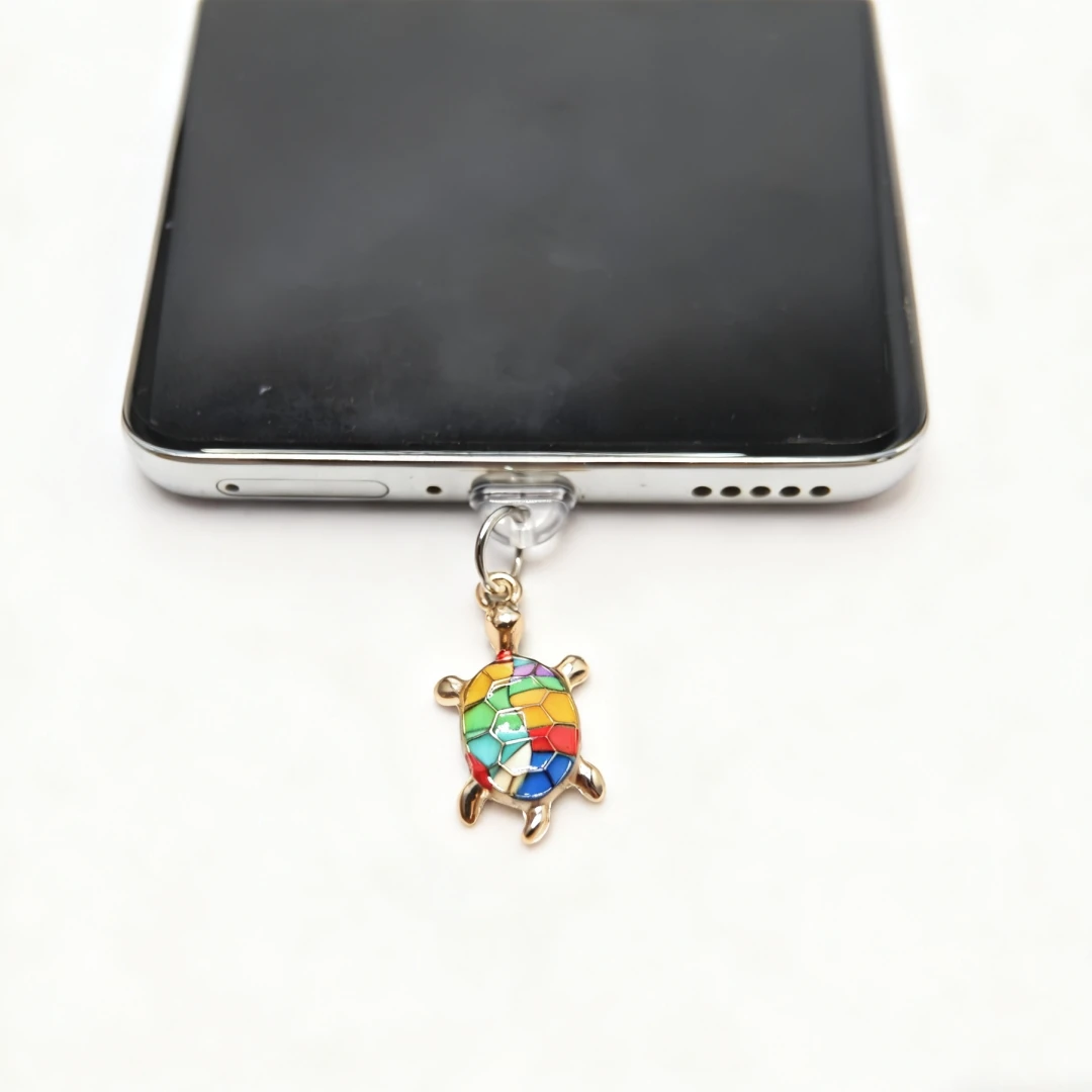 

Colorful Sea Turtle Phone Dust Plug, Fun Ocean-Themed Charm, Exquisite Phone Accessory, Small Gift, Perfect for Halloween, Christmas, Anniversary, New Year, Valentine's Day, Birthday, Etc. as a Gift