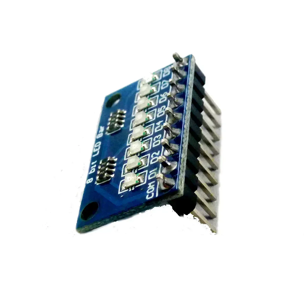 5XDM41A08 3.3V 5V 8 Bit Blauw/Rood Gemeenschappelijke anode/kathode LED Indicator Module Diy Kit voor Arduino NANO UNO raspberry pi 4 nodemcu
