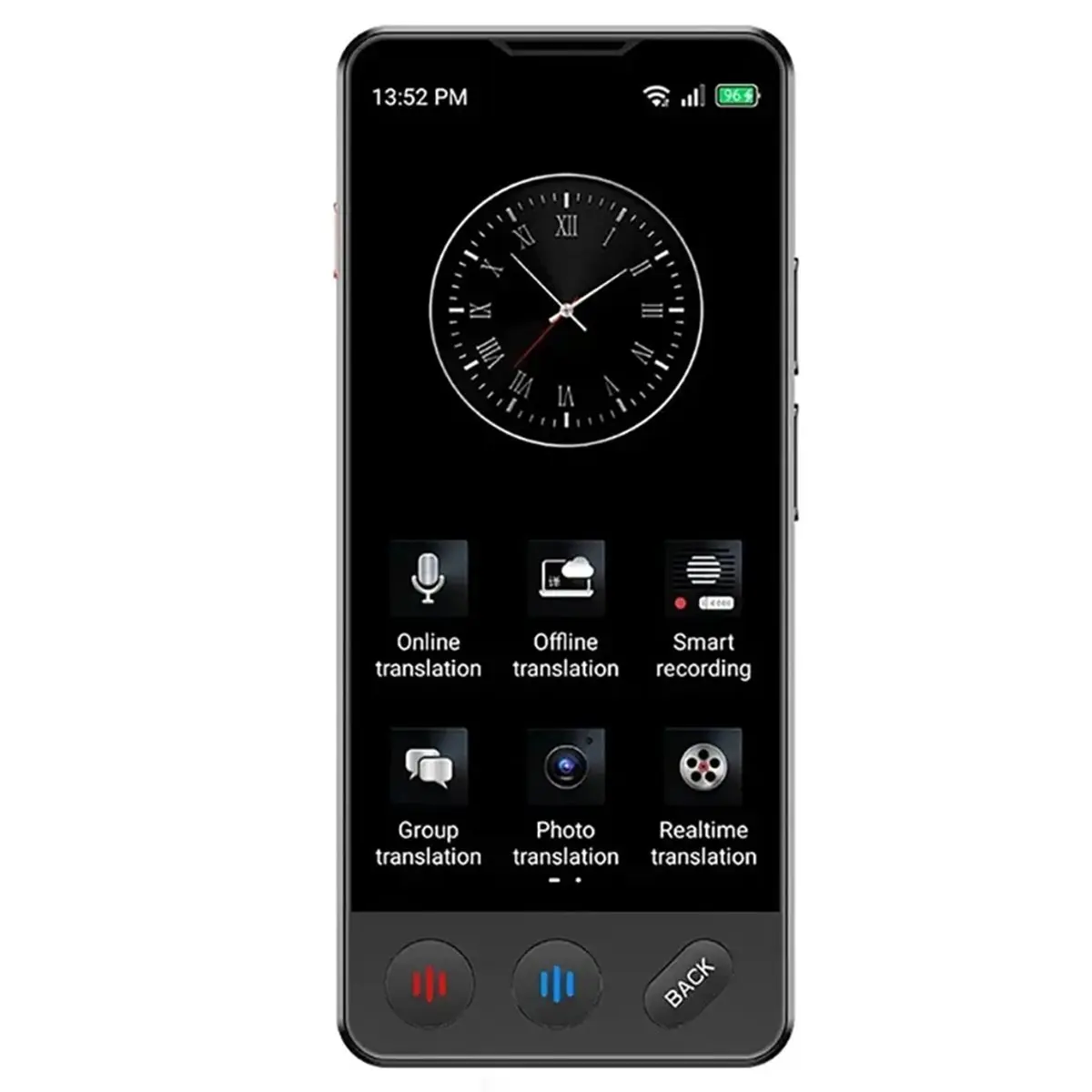 DT90 New AI Voice Accurate ChatGPT Translator Touch Screen Support 140 Languages Photo Offline Record Fast Translation
