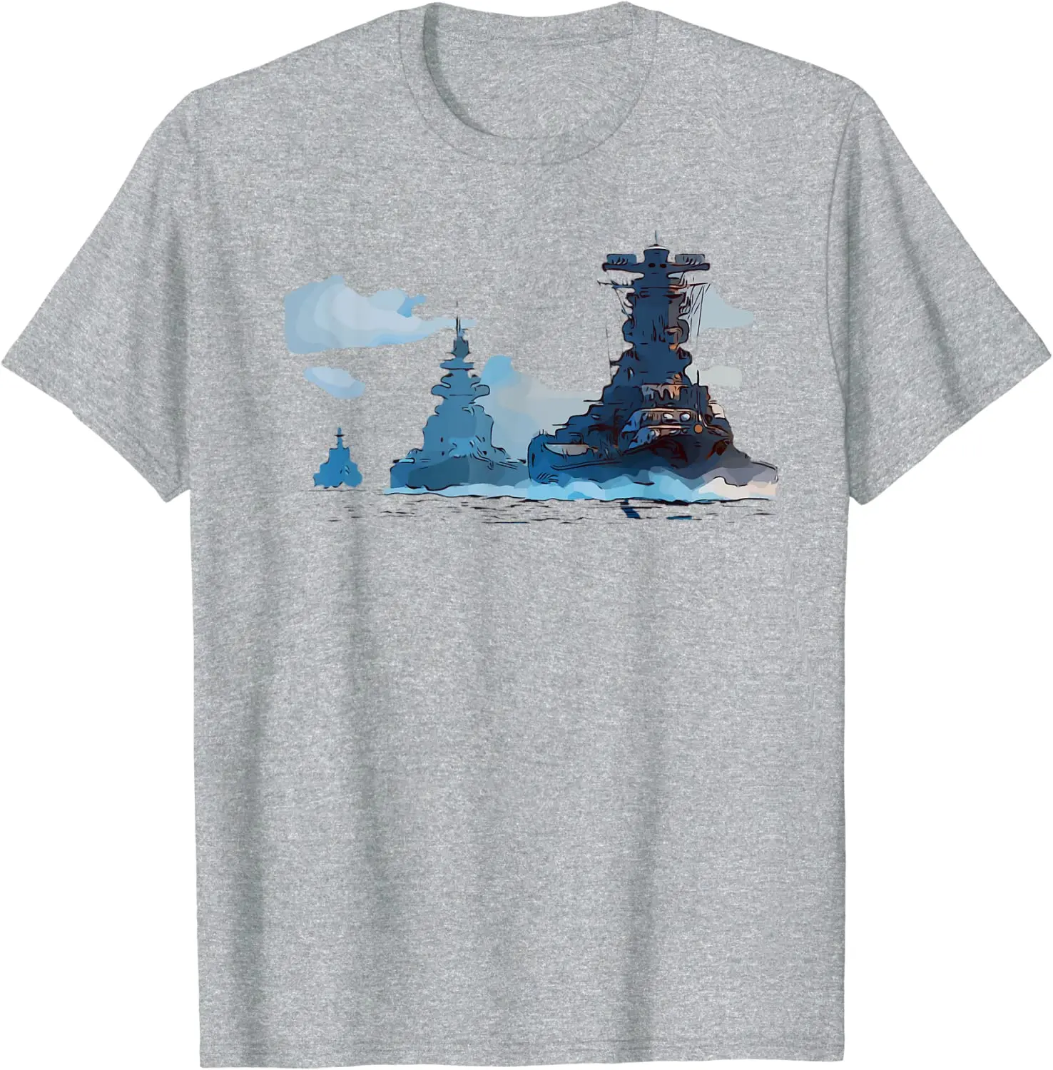 WW2 Warships Naval Fleet Battleships Carriers Men T-Shirt Short Sleeve Casual Cotton O-Neck Summer T Shirts