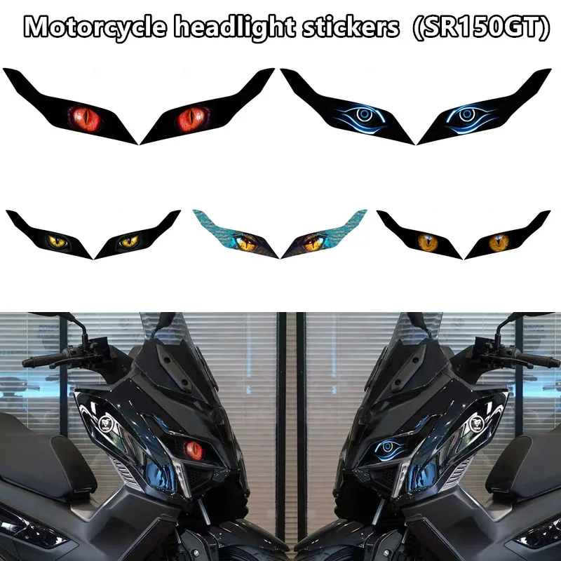

Подходит для VOGE SR150GT SR 150GT sr150gt sr150 gt 2022, наклейка для защиты фар мотоцикла, защитные наклейки для головы, аксессуары