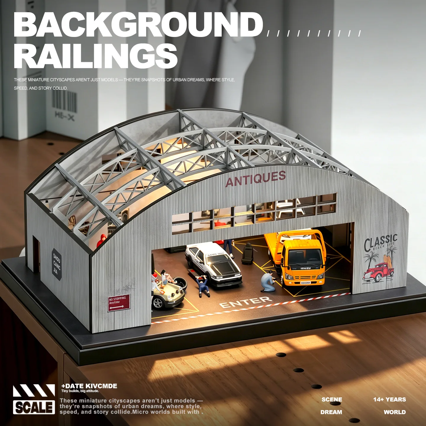 collector-1-64-scale-realistic-garage-auto-repair-shop-diorama-with-led-lights-–-diy-snap-fit-assembly-storage-display-case