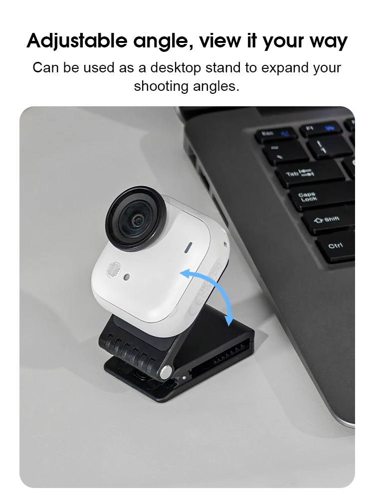 Pivot Clip Angle Quick Release Hat Mount Adapter, Go Ultra Magnetischer Rucksackhalterungsständer für Insta360 Go Ultra Zubehör – Detail 9