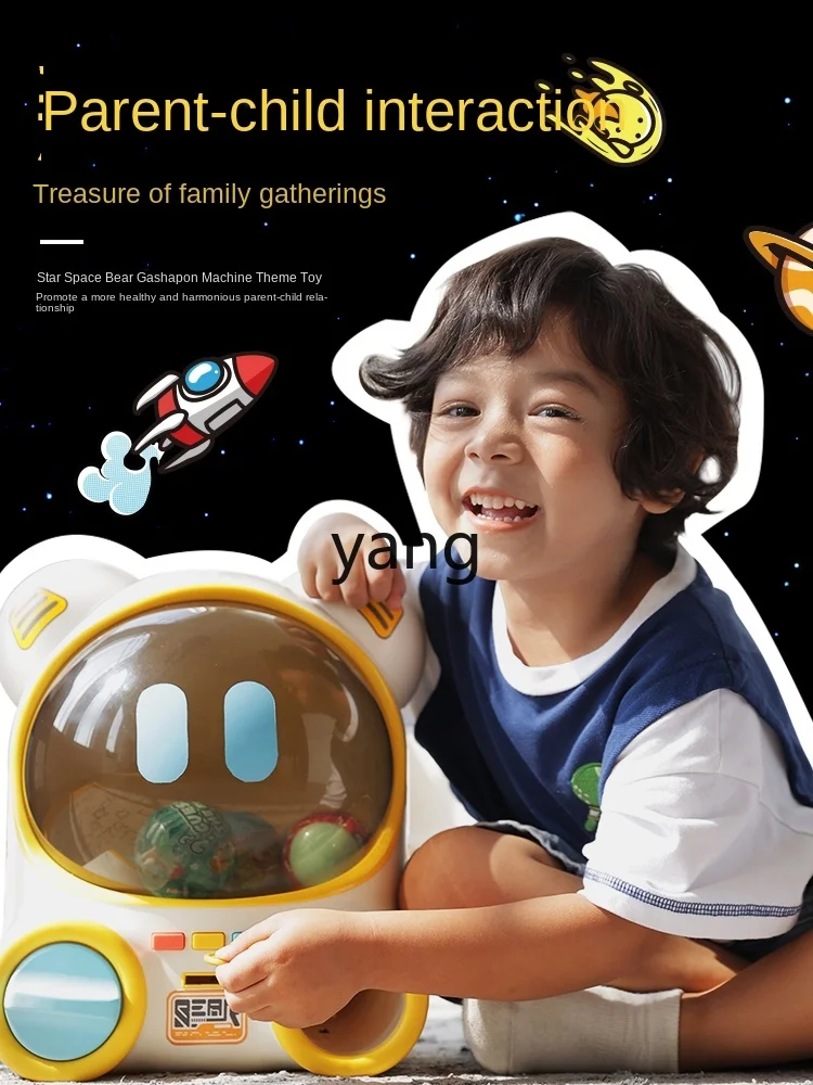 CX-máquina interestelar Space Bear Gashapon para niños, caja ciega divertida, garra de premio