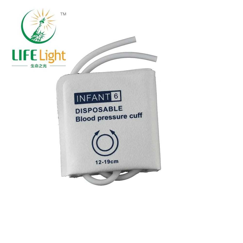 

Arm Circumference 12-19cm Disposable Blood Pressure Cuff, Double Tube NIBP Cuff Without Bladder(CM-1021D-05)