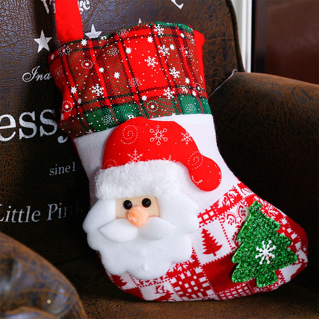 Christmas Stocking Hanging Decor Xmas Sock Decoration Room Pendant