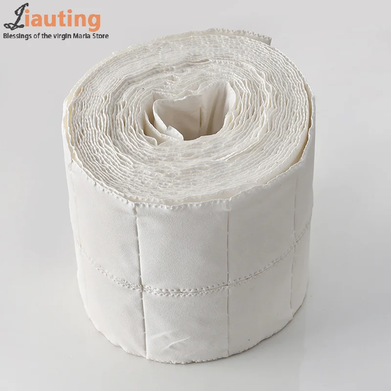 500 قطعة/لفة مسمار الأشعة فوق البنفسجية هلام مزيل طلاء الأظافر القطن منصات نظيفة الأبيض ممزق قبالة الوبر الحرة مسمار مناديل ماكياج نقع مسمار الفن مانيكير أداة