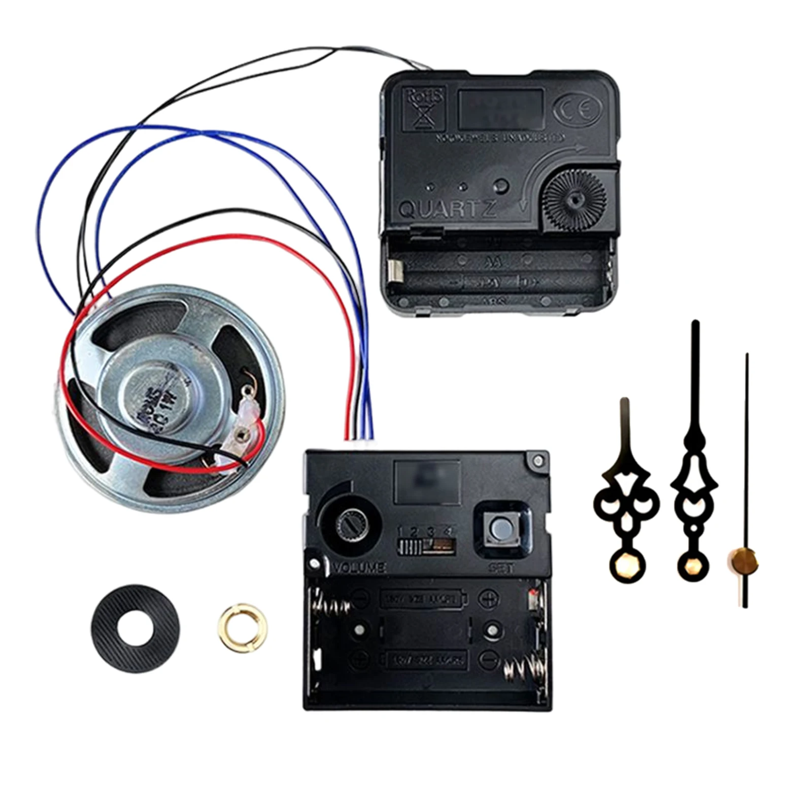 

Clock Mechanism Sweep Silent Trigger Movement Kits With Music Chime Box Horn And Hands Quartz Clock Accessories