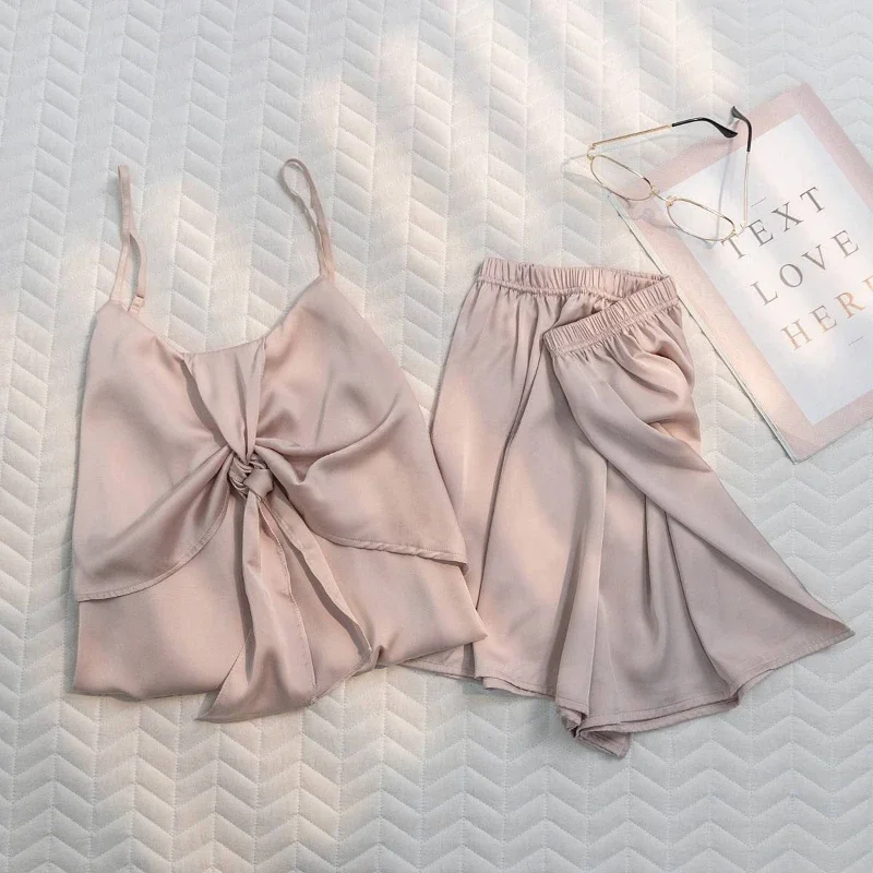 Sleepwear Women's Clothing Suits Summer Thin New Suspenders Home Loose Comfortable Simple Casual Stylish Soft Slim Fresh Sweet