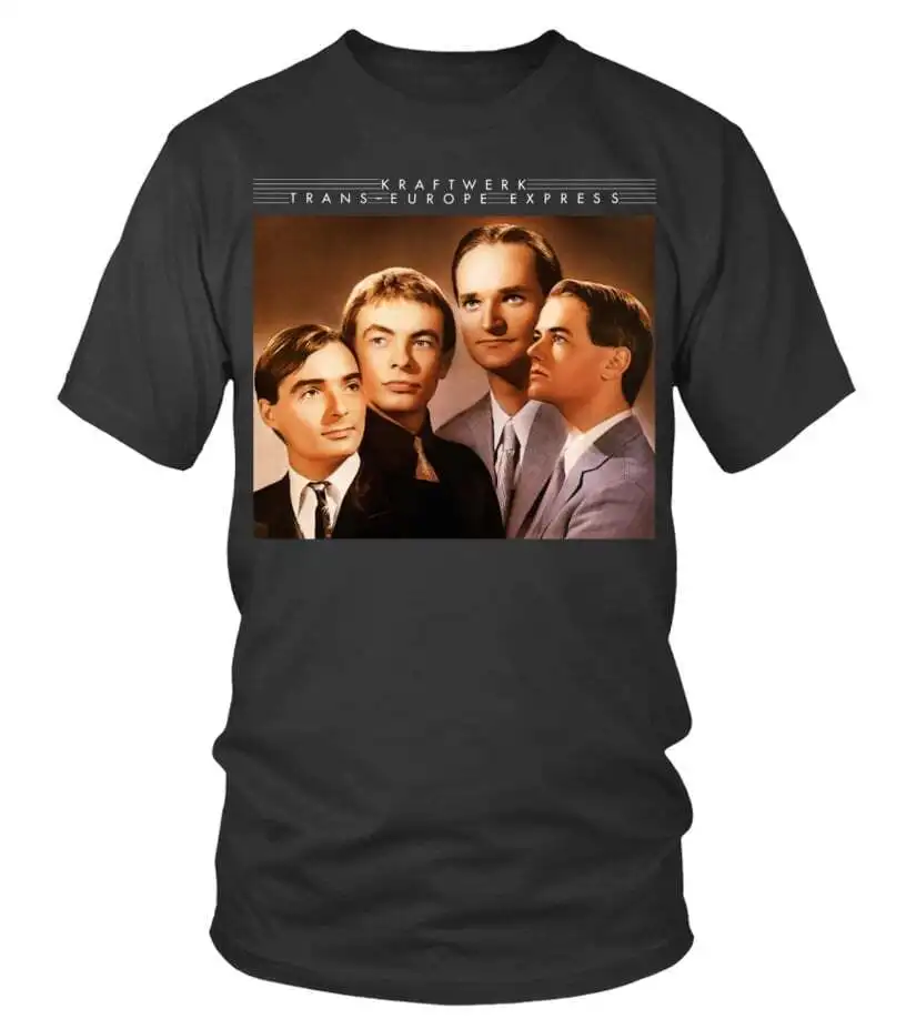 NEW Kraftwerk 1 Bk -Trans-Europe Express Unisex Tee Vintage Trending S-5XL