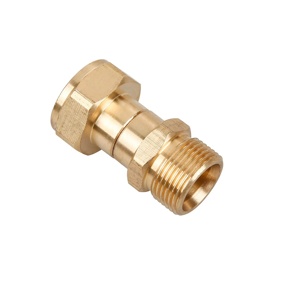 Pressure Washer Swivel Joint Kink Free Gun to Hose Fitting Anti Twist Metric M22 14mm Connection 3000 PSI Car Wash Accessories