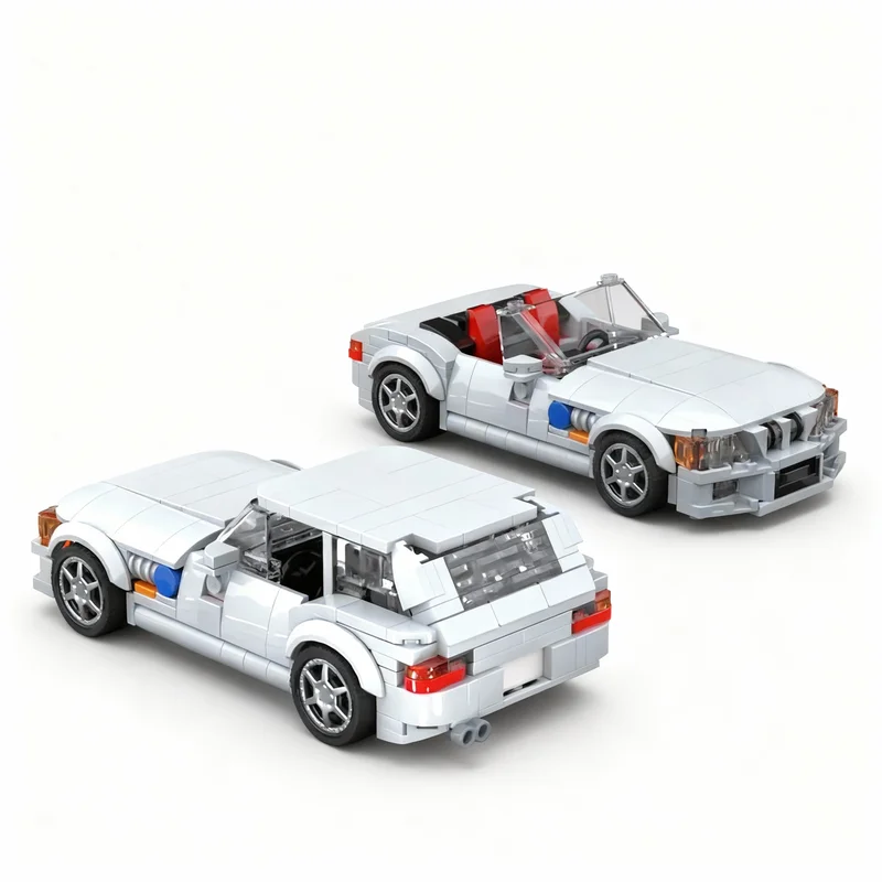 405pcs MOC City Champions BMWS Z3 Conversion Pack Model Building Blocks Christmas Gift Toy Architecture Education Collection